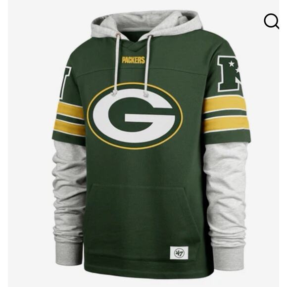Green Bay Packers Gridiron Blitz 47 Cornerback Lacer Hoodie Size XXL - Picture 1 of 11